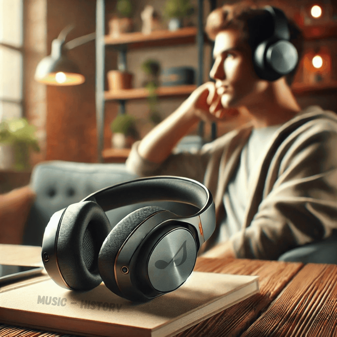Premium wireless noise-canceling headphones in daily use – perfect for music, work, and travel.